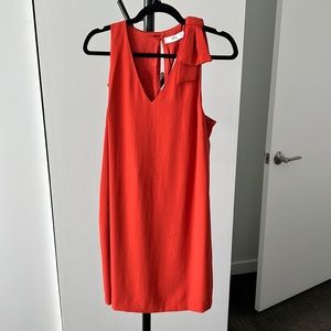 Orange Mango mini dress with bow